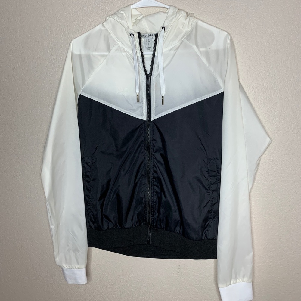 White and black light jacket